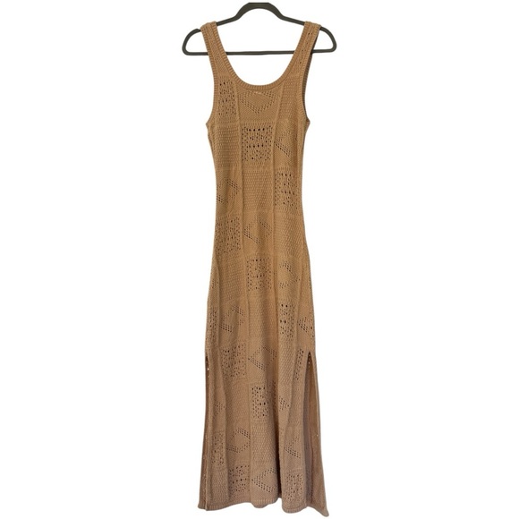 Kivari Clementine Cotton Knit Midi-Dress in Natural US Size 4 - Picture 9 of 9